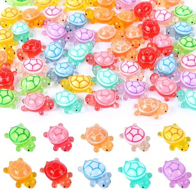 #ad #ad Mini Glow in Dark Turtles 50 100PCS Cute Luminous Ornaments DIY Decor US $6.68