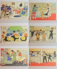 Lot of 6 advertising postcards Les biscuits Olibet Gaston Maréchaux
