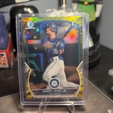 2023 Bowman Chrome Prospects Robert Perez Jr. #BCP-124 Yellow Refractor /75 (RC)