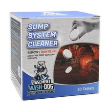 Basement Wash-Dog Sump System Cleaner Removes Iron Ochre Buildup and Other De...