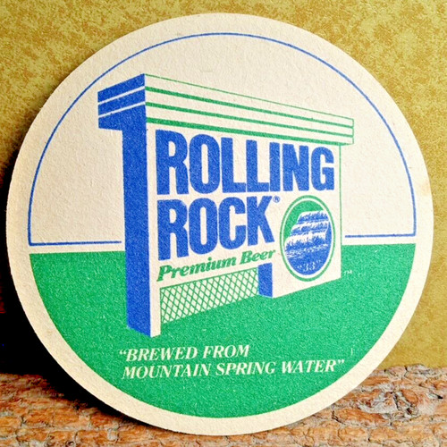 Rolling Rock   Vintage Beer Coaster ... Latrobe Pa.
