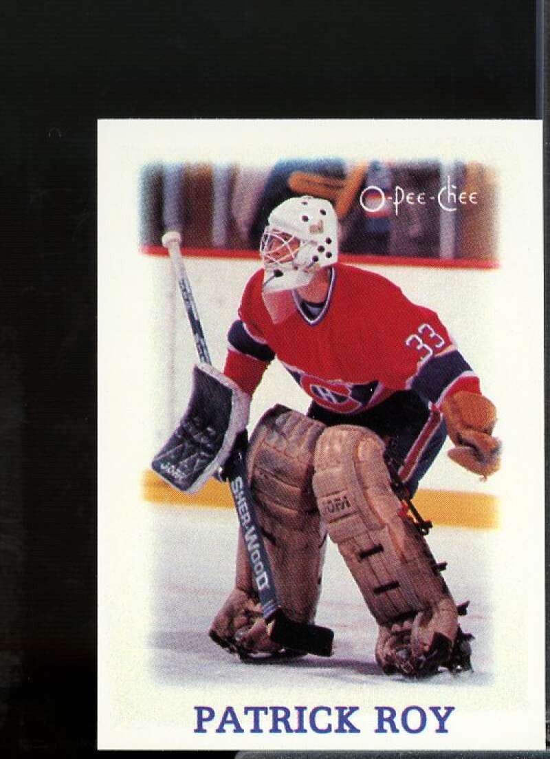 Patrick Roy Card 1988-89 O-Pee-Chee Minis #33