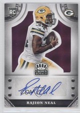 2014 Crown Royale Rookie Signatures Purple Plaid 1/10 Rajion Neal #S-RN Auto 0f8