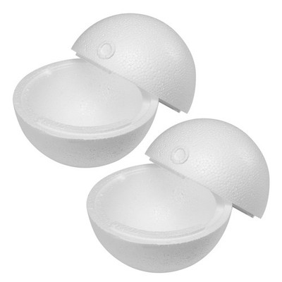 4PCS 8 Inchs Hollow Foam Half Balls Hollow Dome Polystyrene Balls Hollow Half...