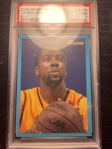 2009-10 Topps Bowman '48 Blue Rookie James Harden 104 PSA SP #d/ Only 1948 Made