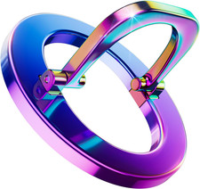 for Magsafe Phone Grip, Stylish Cool Magnetic Ring Holder with Adjustable Stand,