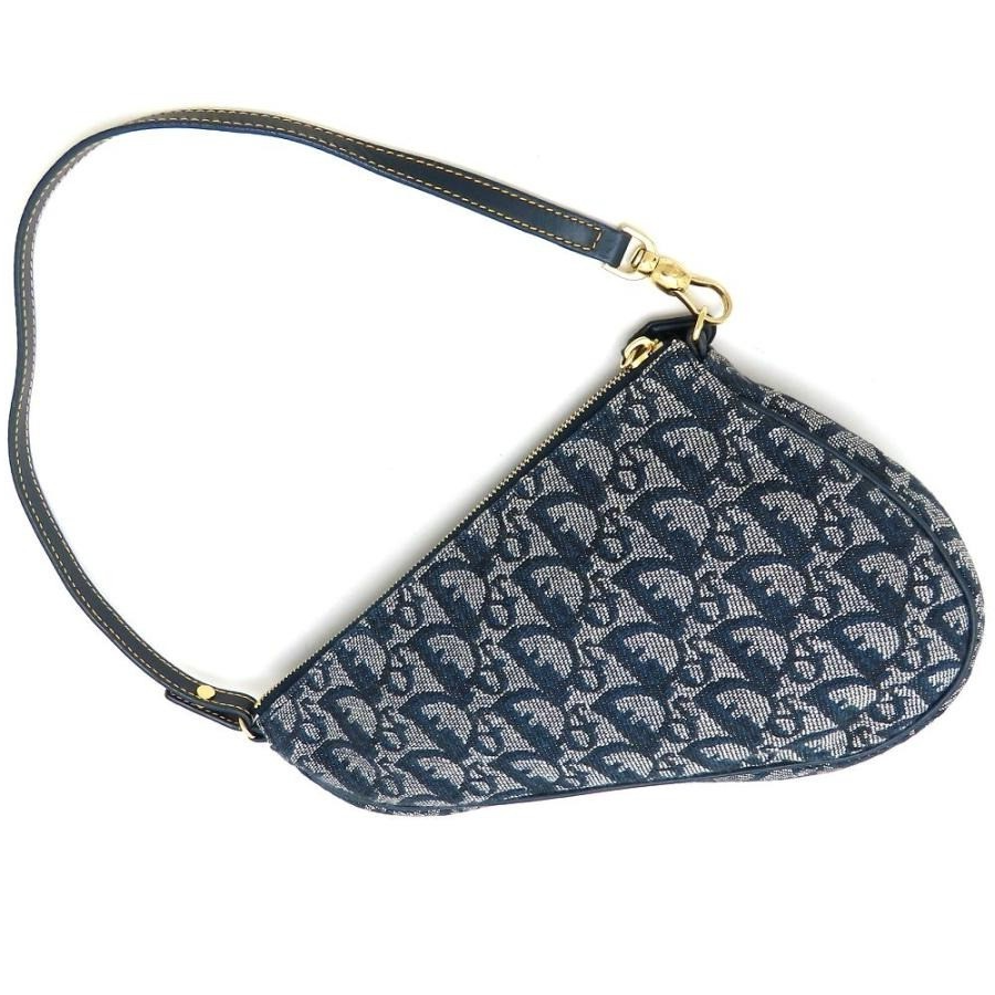 Blue Dior ナイロンボディーバッグ SADDLE Dior Christian Oblique Couture Jadore | Pouch Saddle Triple バッグ