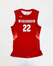 Under Armour Wisconsin Badgers Sleeveless Volleyball Jersey Women's S UJVJSLW