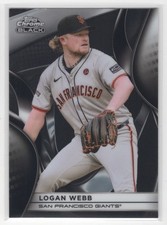 #145 Logan Webb 2025 Topps Chrome Black Base San Francisco Giants