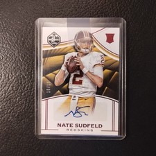 #10/10 Nate Sudfeld Rookie Auto Red Foil 2016 Panini Limited Indiana
