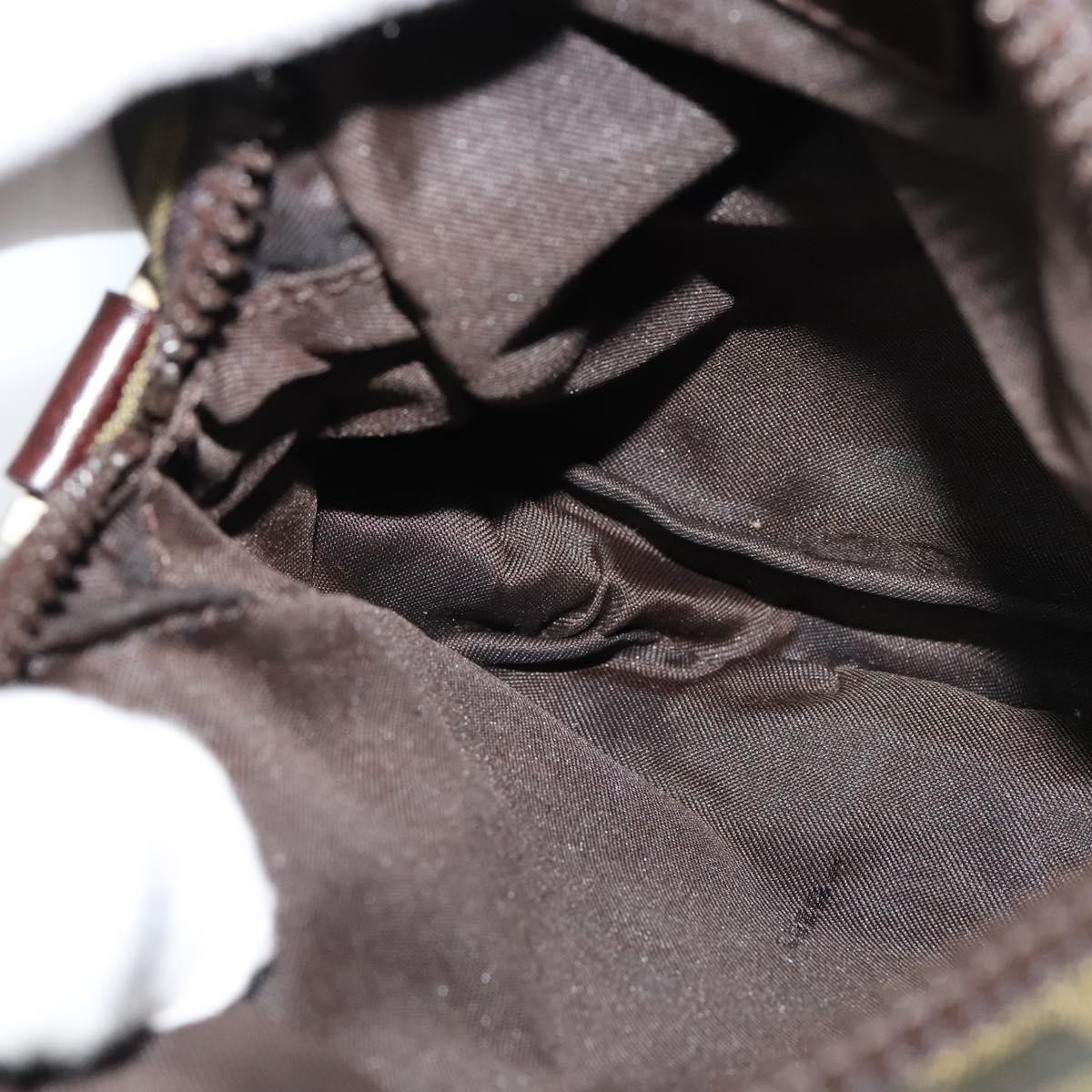 FENDI Zucca Canvas Shoulder Bag Black Brown Auth bs24898 thumbnail 18