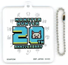 Ichibankuji Keychain Airou (20th Anniversary/Pixel Art Style) Acrylic Charm