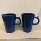 18oz Lapis FIESTAWARE Bistro Latte Mugs with Ring Handle