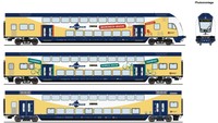 Roco 6220105 H0 3Er Set Doppelstockwagen Mit Steuerwagen Ep. Vi Metronom Ac