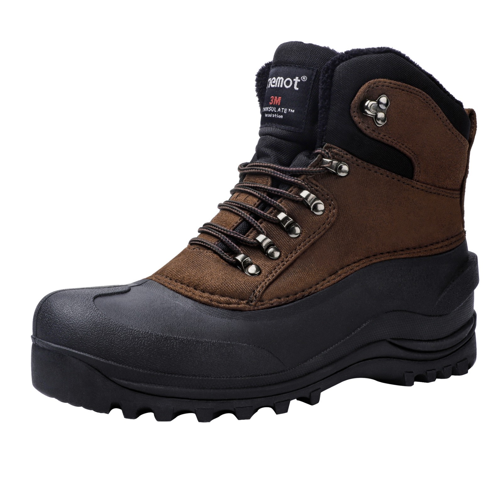 Men's Winter Boots Waterproof Insulated Snow Shoes for Outdoor Hiking Skiing