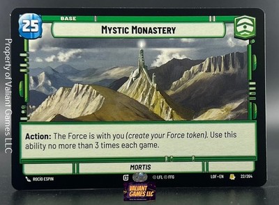 Star Wars Unlimited Mystic Monastery #22 Legends of the Force