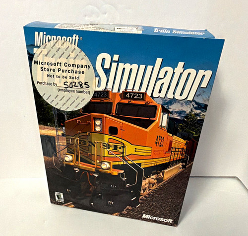 Microsoft Train Simulator PC Big Box Complete w/ Manual & Quickstart Guide