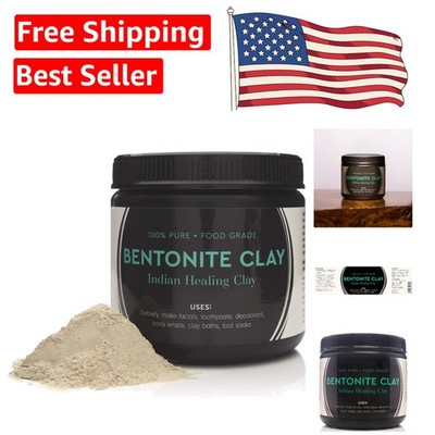 Versatile Non-Toxic Sodium Bentonite Clay Powder - 1 lb for Crafting & Wellness