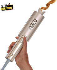 Automatic Rotating Curling Iron 1 Inch Long Barrel Ceramic Ionic Dual Voltage  