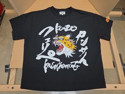 Kenzo x Kansai Yamamoto Tiger Graphic Print Shirt Black Size XS | eBay