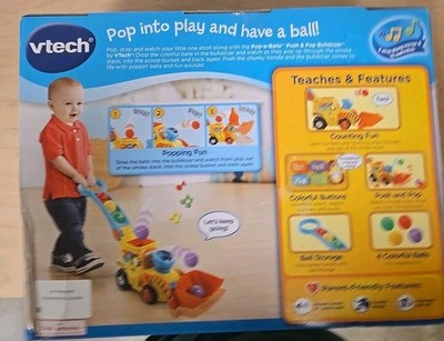 VTech Pop-a-Balls Push Pop Bulldozer (80-506000) for sale online