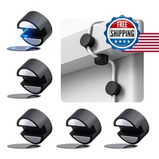 Maveek Magnetic Cable Holder, 5 Cable Clips for Desk Cord Management, Black
