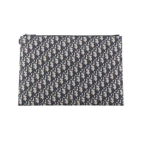 Pochette pochette Dior Jacquard A4 avec facture (24 dept. Reçu de magasin) 34400Y