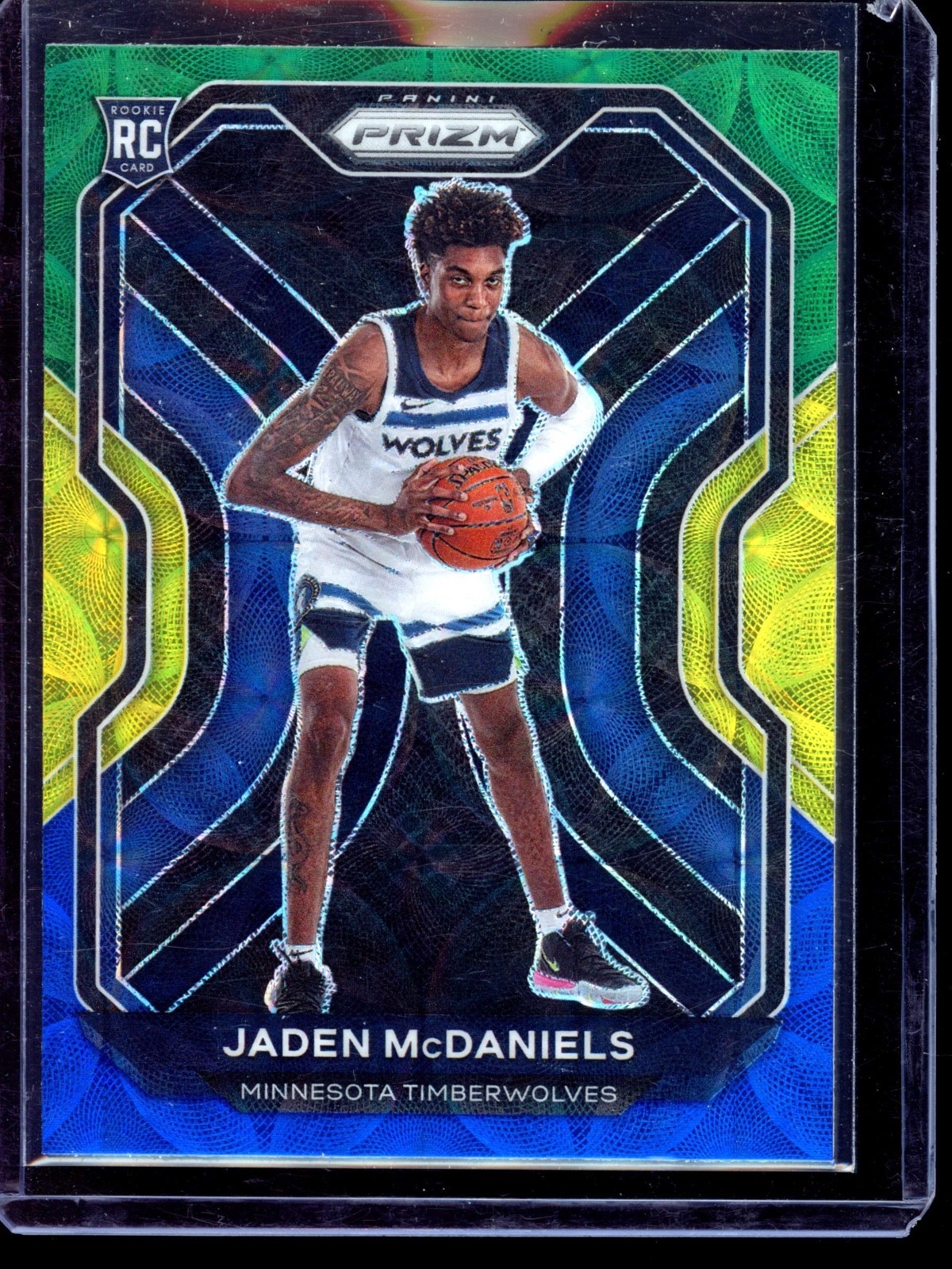 2020-21 Panini Jaden Mcdaniels Rookie #277 Blue Yellow Green Choice Prizm RC