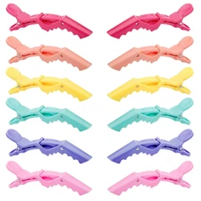 12 Pcs Alligator Hair Clips for Styling Sectioning, Non-Slip Grip Clips for Hair