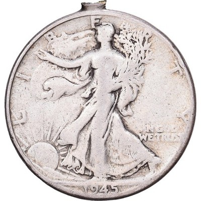 Vereinigte Staaten, Walking Liberty Half Dollar, 1945, Denver, Silber, S
