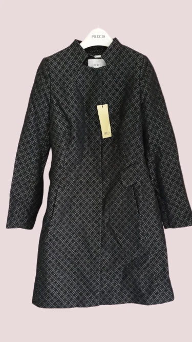 Coast Delano Jacquard Coat Black UK 10 LN007 JJ 01 - Image 2 of 3