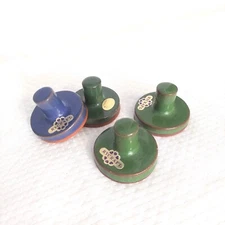 Rycraft Cookie Stamps Terra Cotta Enamel Scottie Angel Santa Tree Vintage