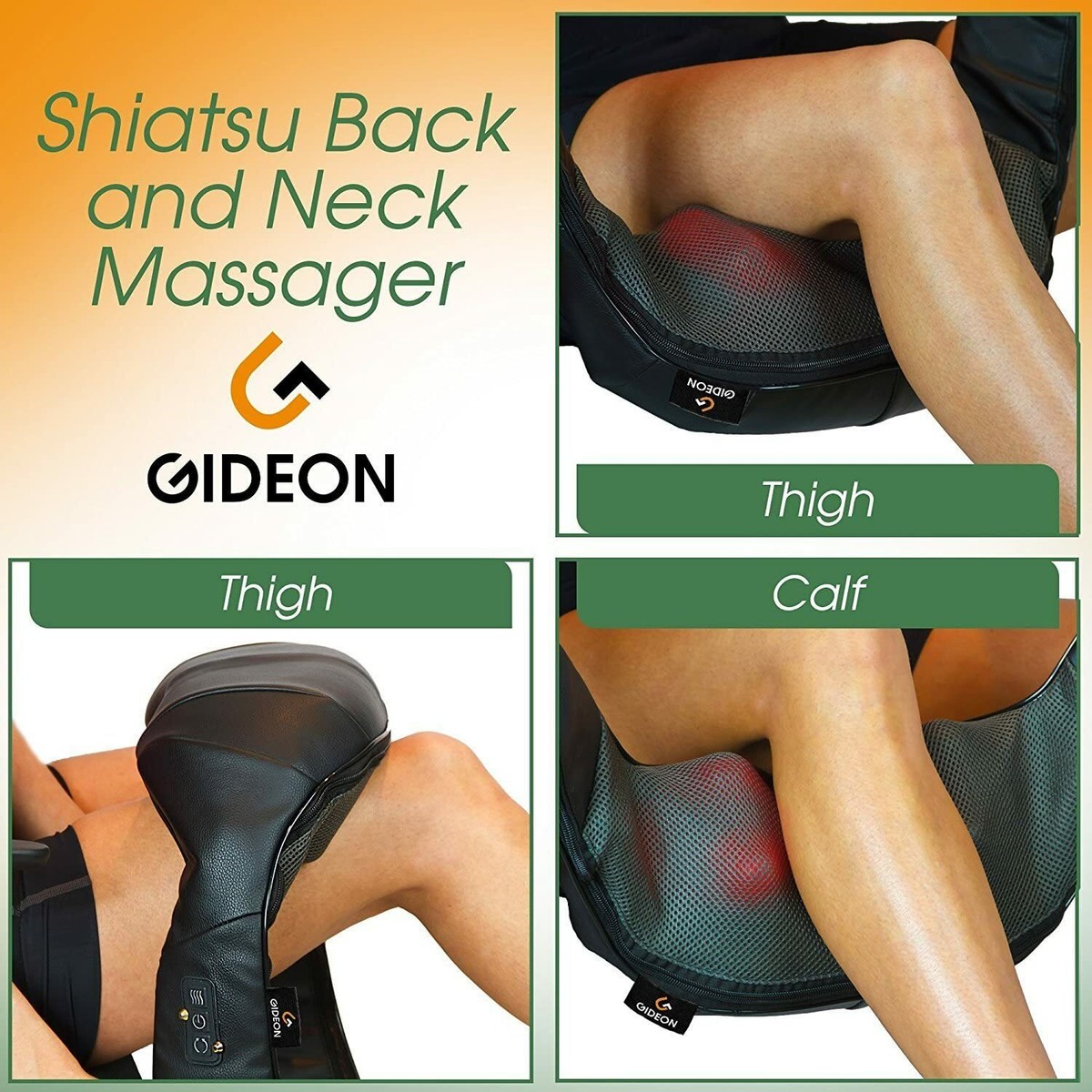 Gideon Portable Shiatsu Massager for Back Neck and Shoulder for sale online  | eBay