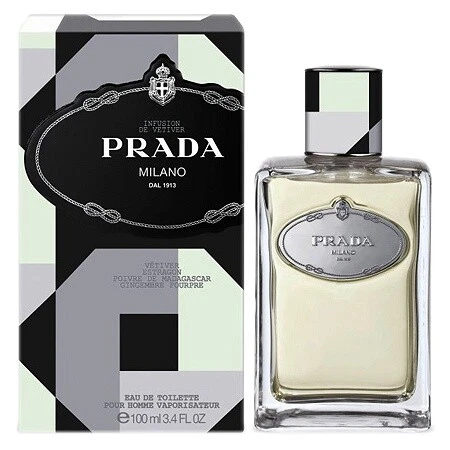 Infusion De Vetiver Colônia Masculina Prada 3,4 oz/100 ml Eau De Toilette Spray - Imagem 2 de 4