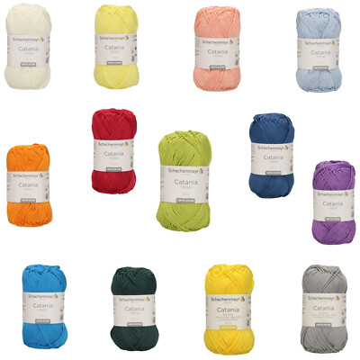 50g CATANIA Schachenmayr Baumwolle häkeln stricken ABVERKAUF