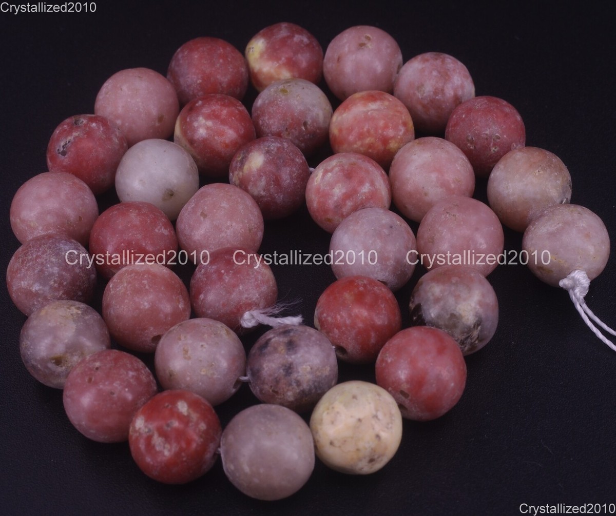 Natural Red Plum Blossom Jasper Gemstone Round Beads 4mm 6mm 8mm