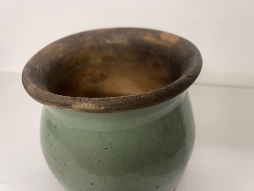 Pot en grès à col évasé et couverte vert émeraude - Photo 5 sur 7
