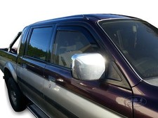 Wind Deflectors Fits Mitsubishi L200 1999-2006 2-Pcs Set Tinted Heko