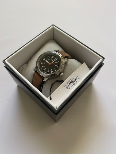 Men's Timex Tachymeter Indiglo 40mm Quartz Brown Strap Watch TW2V27800 - Picture 3 of 5