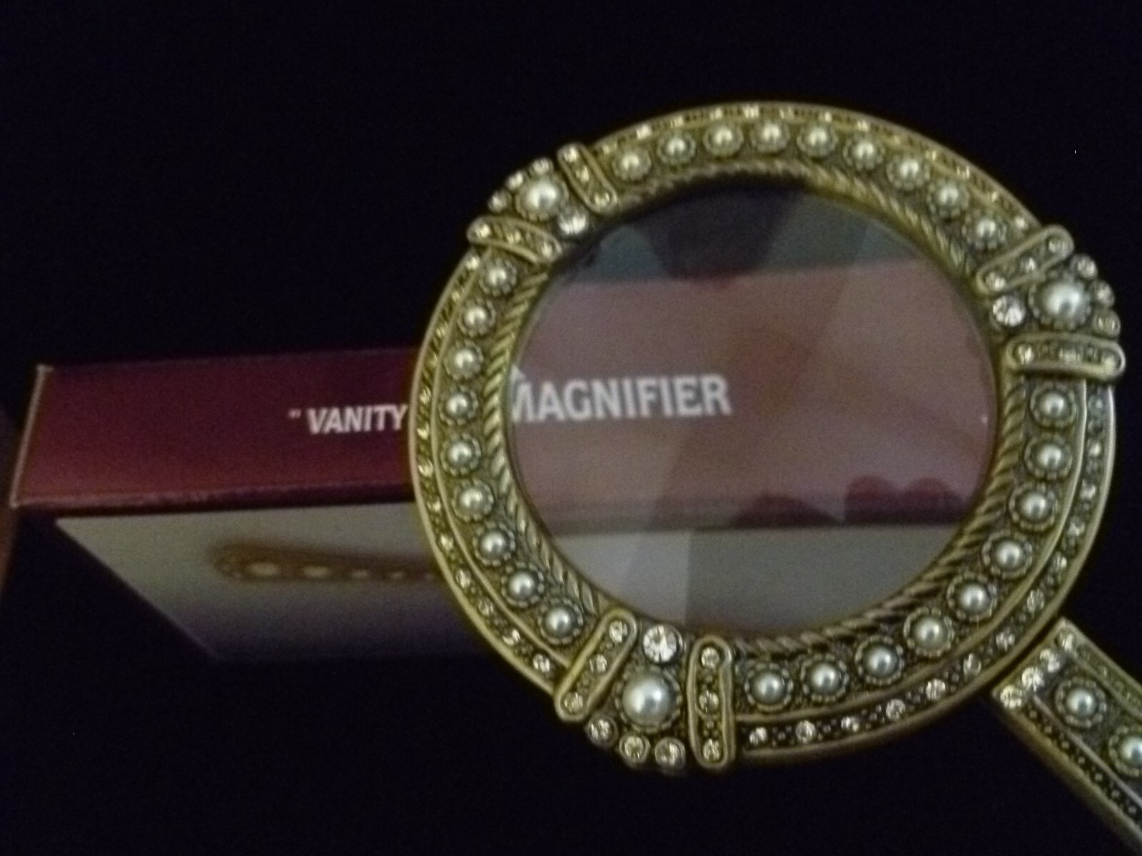 Jeweled letter opener and magnifying glass desk/office accessories eBay