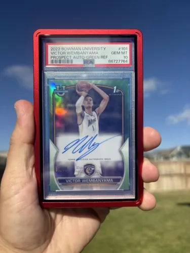 2022 Bowman University Victor Wembanyama Prospect Auto-green Ref  PSA 10 89/99 