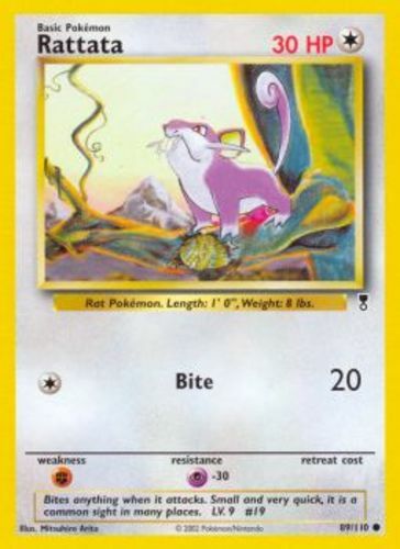 Rattata - 89/110 - Common x1 - NM-Mint - Pokemon Legendary Collection