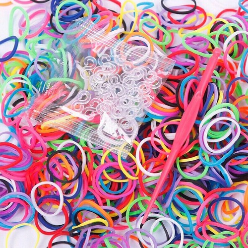 LOOM BANDS ASSORTED BRACELET MAKING MULTI COLOUR 600-15000 RUBBER DIY KIDS UK - Picture 33 of 62