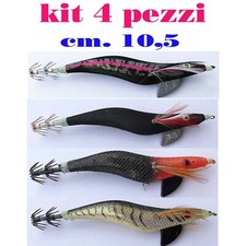 TOTANARA IN SETA NERA ORO TESTA ROSSA TOTANARE PESCA SEPPIE TOTANI KIT MARE