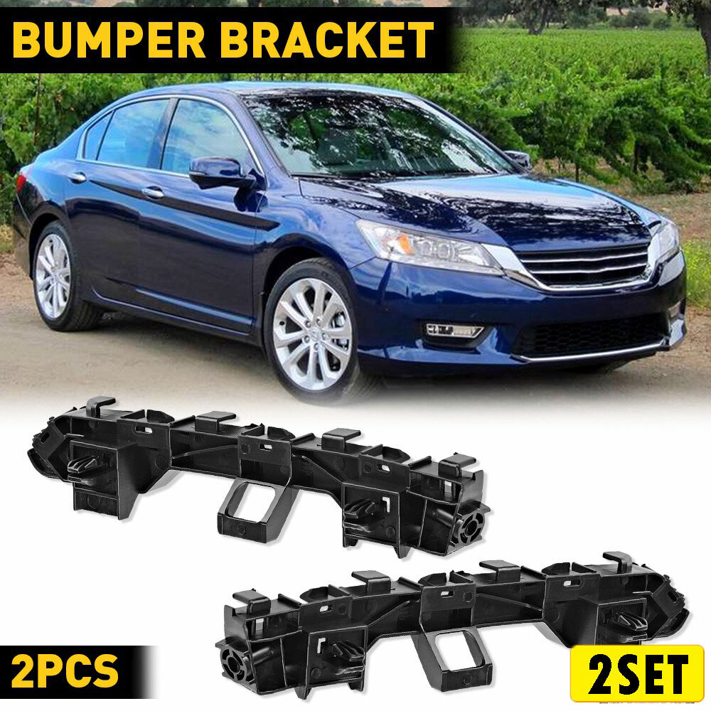 4pc Front Bumper Brackets for 2013-2017 Honda Accord Sedan Beam Mount Support Retainer
