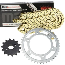 Gold Drive Chain and Sprocket Kit for Kawasaki KLX140L KLX140RL 2008-2025