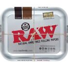 <!--F#f_0-->Large Raw Metal Rolling Tray Smoking Cigarette Silver Design - (34x27.5cm)<!--F/-->