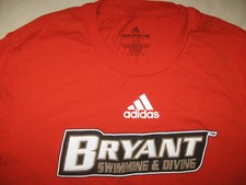 Bryant University Bulldogs Swimming & Diving T Shirt Men's Large Rhode Island 