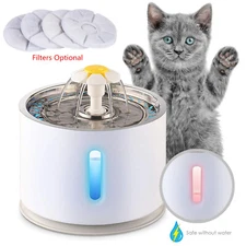 2.4L Pet Water Fountain Automatic Water Dispenser for Cat Dog Drinking Bowl