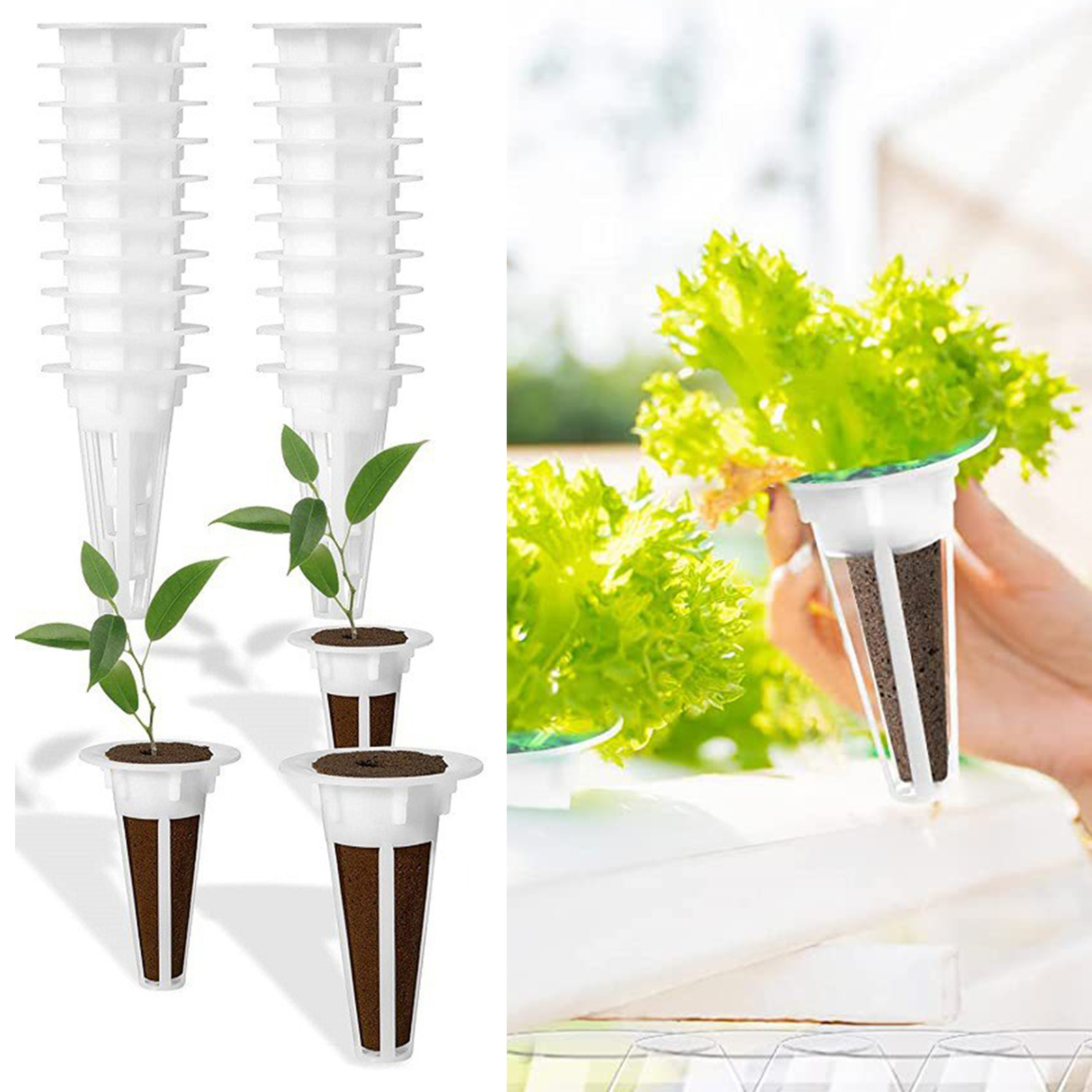 Hydroponic Grow Basket Lettuce Growing Kit for Aerogarden 120pcs Garden eBay